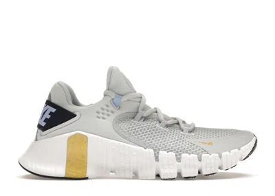 Pre-owned Nike Free Metcon 4 White (women's) Sneakers In Pure Platinum/grey/gold