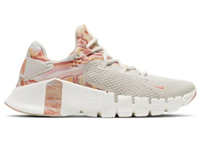 Pre-owned Nike Free Metcon 4 (women's) Sneakers In Desert Sand/crimson Bliss/summit White