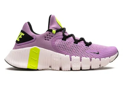 Pre-owned Nike Free Metcon 4 (women's) Sneakers In Rush Fuchsia/pearl Pink/volt