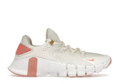 Pre-owned Nike Free Metcon 4 (women's) Sneakers In Sail/crimson Bliss/pearl White