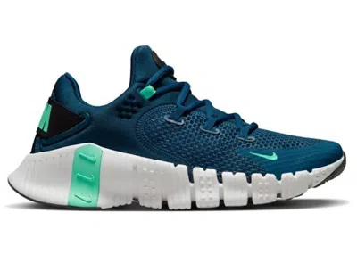 Pre-owned Nike Free Metcon 4 (women's) Sneakers In Valerian Blue/black/green Glow