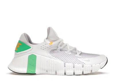 Pre-owned Nike Free Metcon 4 (women's) Sneakers In White/dark Smoke Grey/green Glow
