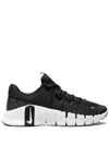 Nike Free Metcon 5 Rubber-trimmed Mesh Sneakers In Black
