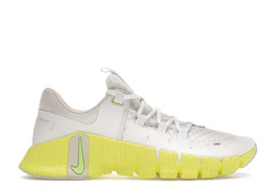 Pre-owned Nike Free Metcon 5 Lime Blast (women's) Sneakers In White/luminous Green/sea Glass
