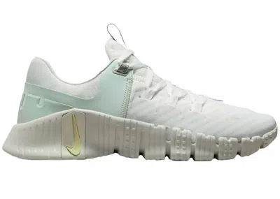 Pre-owned Nike Free Metcon 5 Premium (women's) Sneakers In Summit White/sea Glass/barely Green