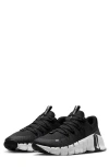 Nike Free Metcon 5 Rubber-trimmed Mesh Sneakers In Black/white/anthracite