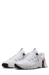 Nike Free Metcon 5 Sneakers In White And Orange In White/bright Crimson/black
