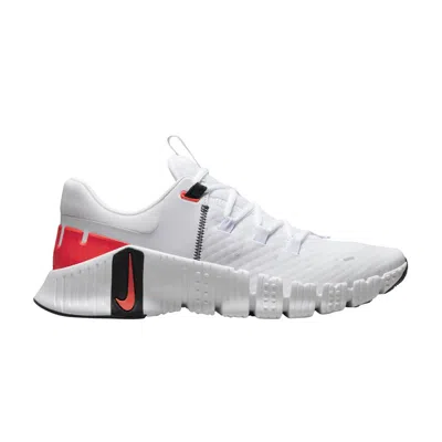 Pre-owned Nike Free Metcon 5 'white Bright Crimson'