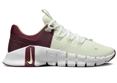 Pre-owned Nike Free Metcon 5 (women's) Sneakers In Sea Glass/burgundy Crush/white In Multi
