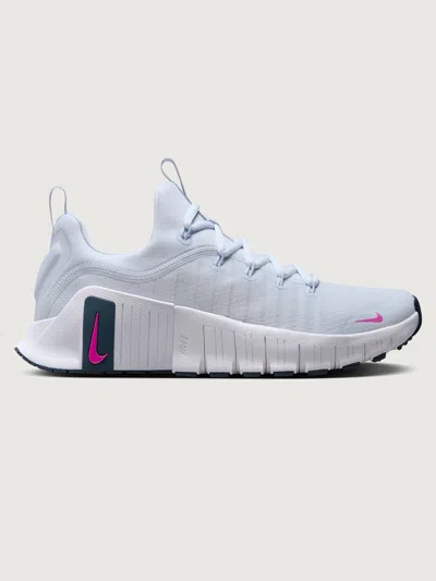Nike Free Metcon 6 In Football Grey,hot Fuchsia - Armory Navy