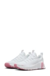 Nike Free Metcon 6 Training Shoe In White/elemental Pink