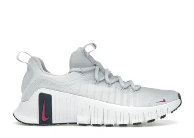 Pre-owned Nike Free Metcon 6 (women's) Sneakers In Football Grey/armory Navy Blue/hot Fuchsia In Multi