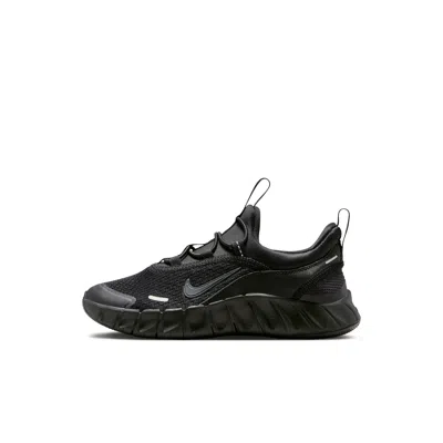 Nike Free Ride Little Kids' Running Shoes In Black