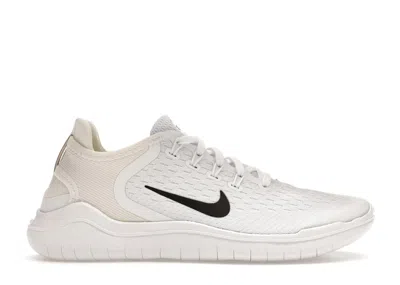 Pre-owned Nike Free Rn 2018 (women's) Sneakers In White/black In Multi