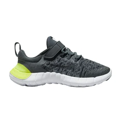 Pre-owned Nike Free Rn 2021 Ps 'iron Grey Volt' | Kid's Size 3 In Gray