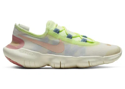 Pre-owned Nike Free Rn 5 2020 (women's) Sneakers In Pale Ivory/shimmer/sail In Multi