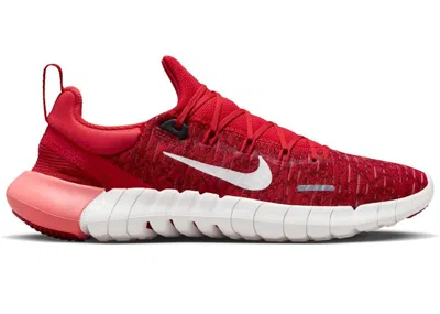 Pre-owned Nike Free Rn 5.0 Next Nature (women's) Sneakers In University Red/gym Red/off Noir