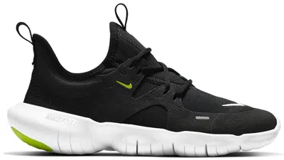 Pre-owned Nike Free Rn 5.0 White Sneakers In Black/anthracite/volt