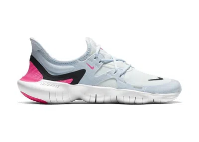 Pre-owned Nike Free Rn 5.0 (women's) Sneakers In White/black/half Blue