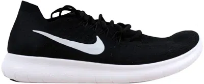 Pre-owned Nike Free Rn Flyknit 2017 (women's) Sneakers In Black/white/anthracite In Multi