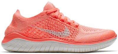Pre-owned Nike Free Rn Flyknit 2018 (women's) Sneakers In Crimson Pulse/hyper Crimson/sail