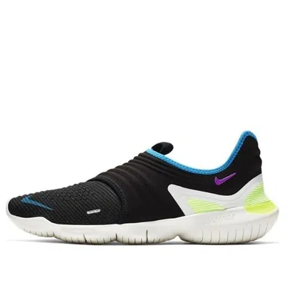Nike Free Rn Flyknit 3.0 'black Hyper Violet'