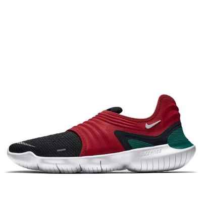 Nike Free Rn Flyknit 3.0 'gym Red Black' In Multi