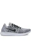 Nike Free Rn Flyknit Performance Sneakers In White