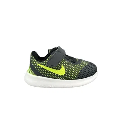 Pre-owned Nike Free Rn Td 'anthracite Volt' | Black | Infant Size 5