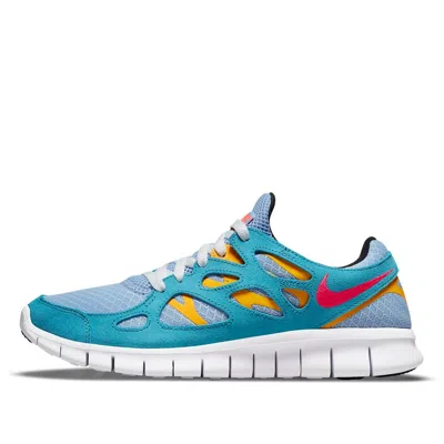 Nike Free Run 2 'cyber Teal Aluminum' In Blue