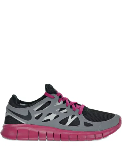 Nike Free Run+ 2 Ext "black Cool Grey Sport Fuchsia" Sneakers In Multi
