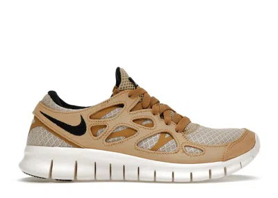Pre-owned Nike Free Run 2 (women's) Sneakers In Beige/white/black In Multi