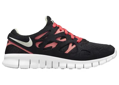 Pre-owned Nike Free Run 2 (women's) Sneakers In Black/lime Ice/magic Ember