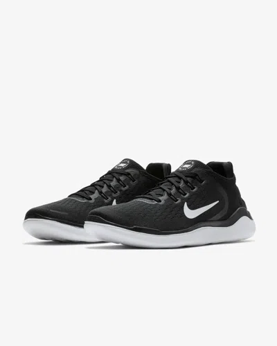 Nike Free Run 2018 942836-001 Men's Black White Low Top Road Running Shoes Ttt37