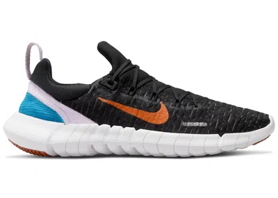 Pre-owned Nike Free Run 5.0 Next Nature (women's) Sneakers In Black/rush Orange/dark Smoke Grey