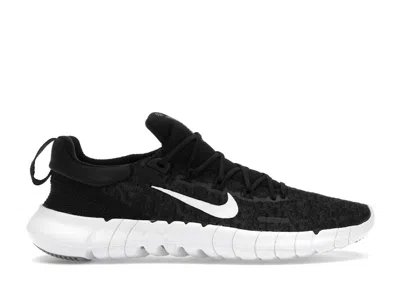 Pre-owned Nike Free Run 5.0 (women's) Sneakers In Black/dark Smoke Grey/white In Multi