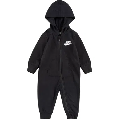 Nike Babies'  French Terry Futura Coverall In Black