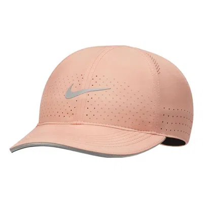 Nike Fthlt Running Cap 'orange Pink'