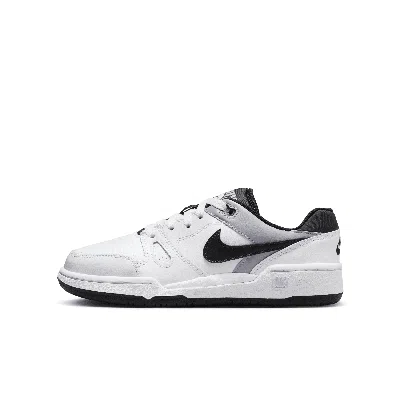 Nike Full Force Low Big Kids' Shoes In White