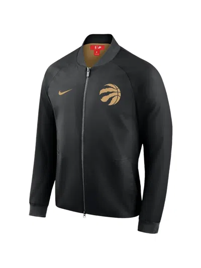 Nike Full Zip Bomber Jacket In Black