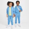 Nike Full-zip Club Set Little Kids 2-piece Hoodie Set In Blue