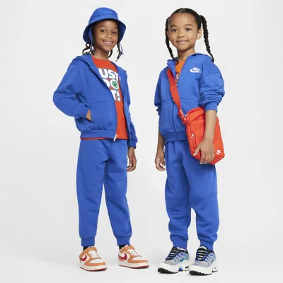 Nike Full-zip Club Set Little Kids 2-piece Hoodie Set In Blue