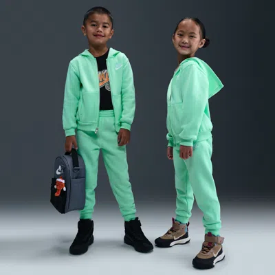 Nike Full-zip Club Set Little Kids 2-piece Hoodie Set In Green