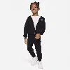 Nike Full-zip Club Set Toddler 2-piece Hoodie Set In Black