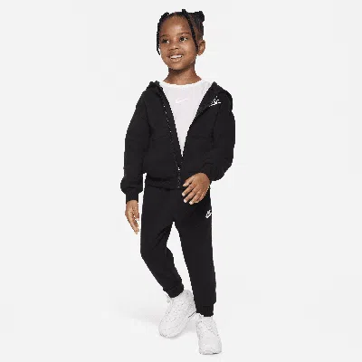 Nike Babies' Full-zip Club Set Toddler 2-piece Hoodie Set In Black