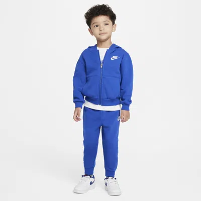 Nike Babies' Full-zip Club Set Toddler 2-piece Hoodie Set In Blue