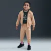 Nike Babies' Full-zip Club Set Toddler 2-piece Hoodie Set In Brown