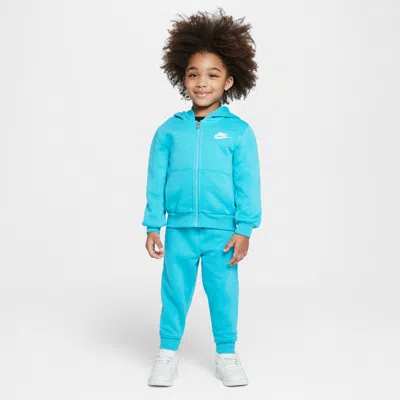 Nike Babies' Full-zip Club Set Toddler 2-piece Hoodie Set In Green