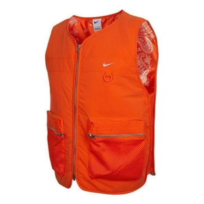 Nike Full-zip Premium Basketball Vest 'orange' In Red