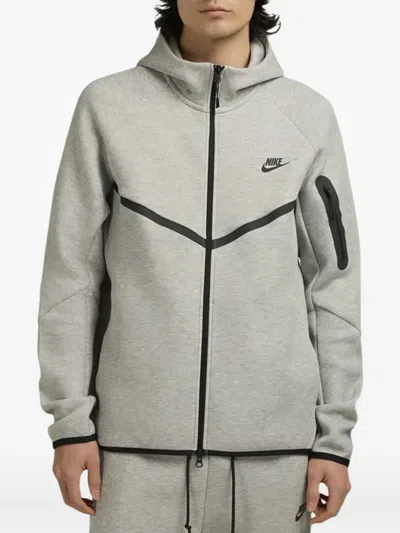 Nike Full-zip Tech Hoodie In Gray